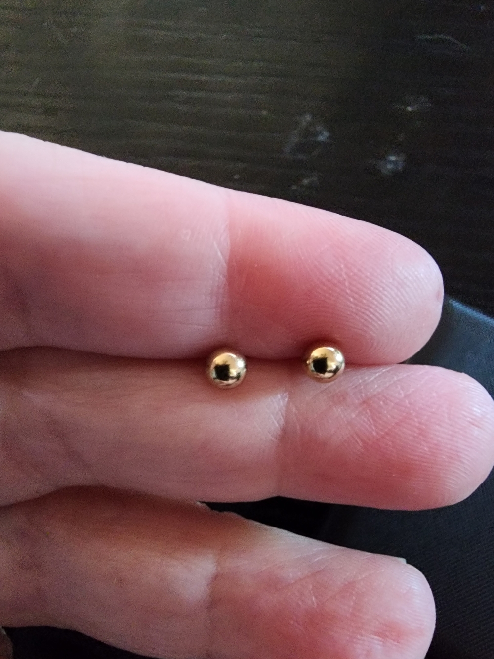Gold Ball Stud Earrings - Classic Women’s Jewelry